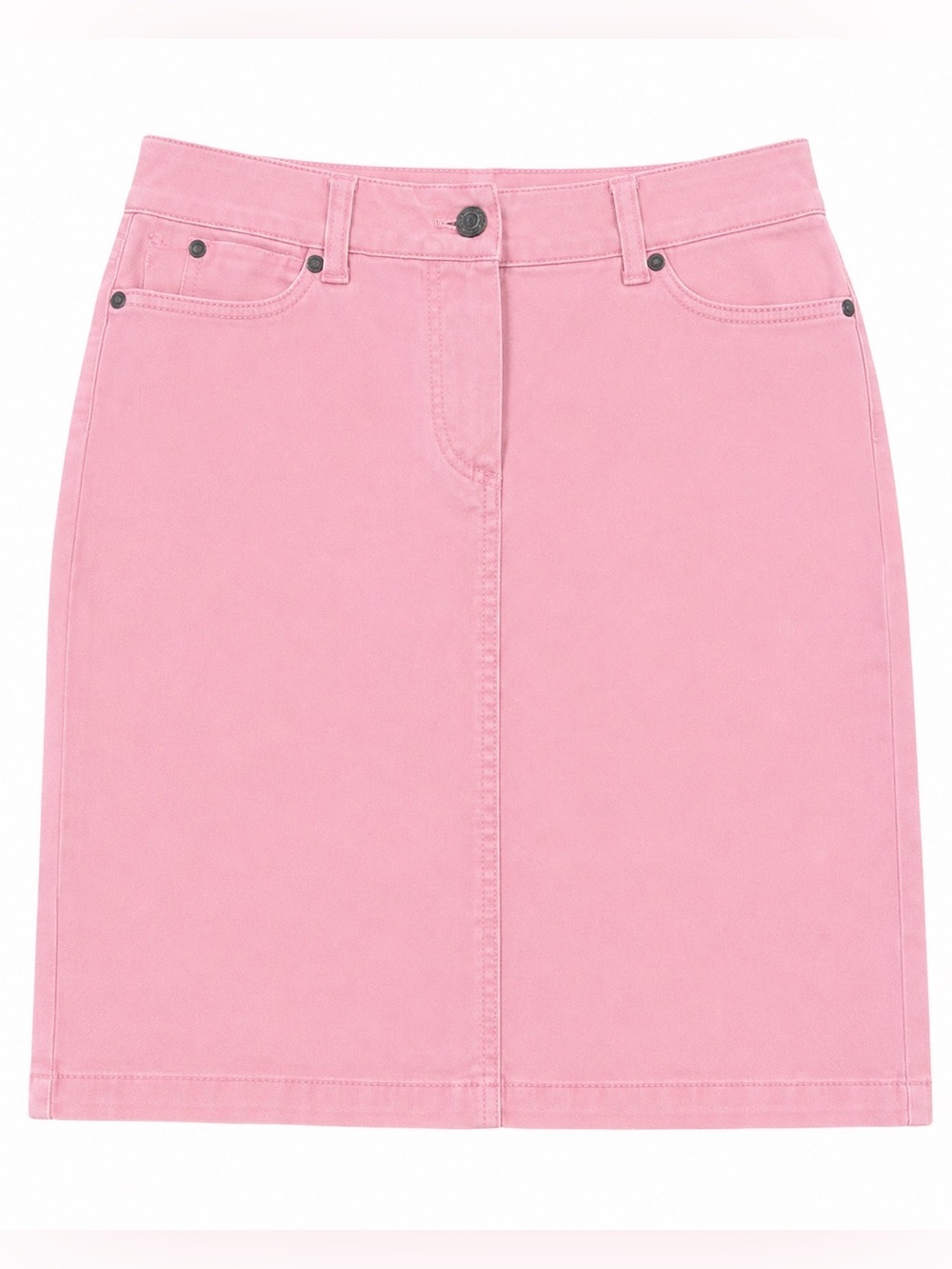 Vintage Talbots Pink Denim Skirt Womens 2 petite Y2K Barbiecore Cottagecore Mini